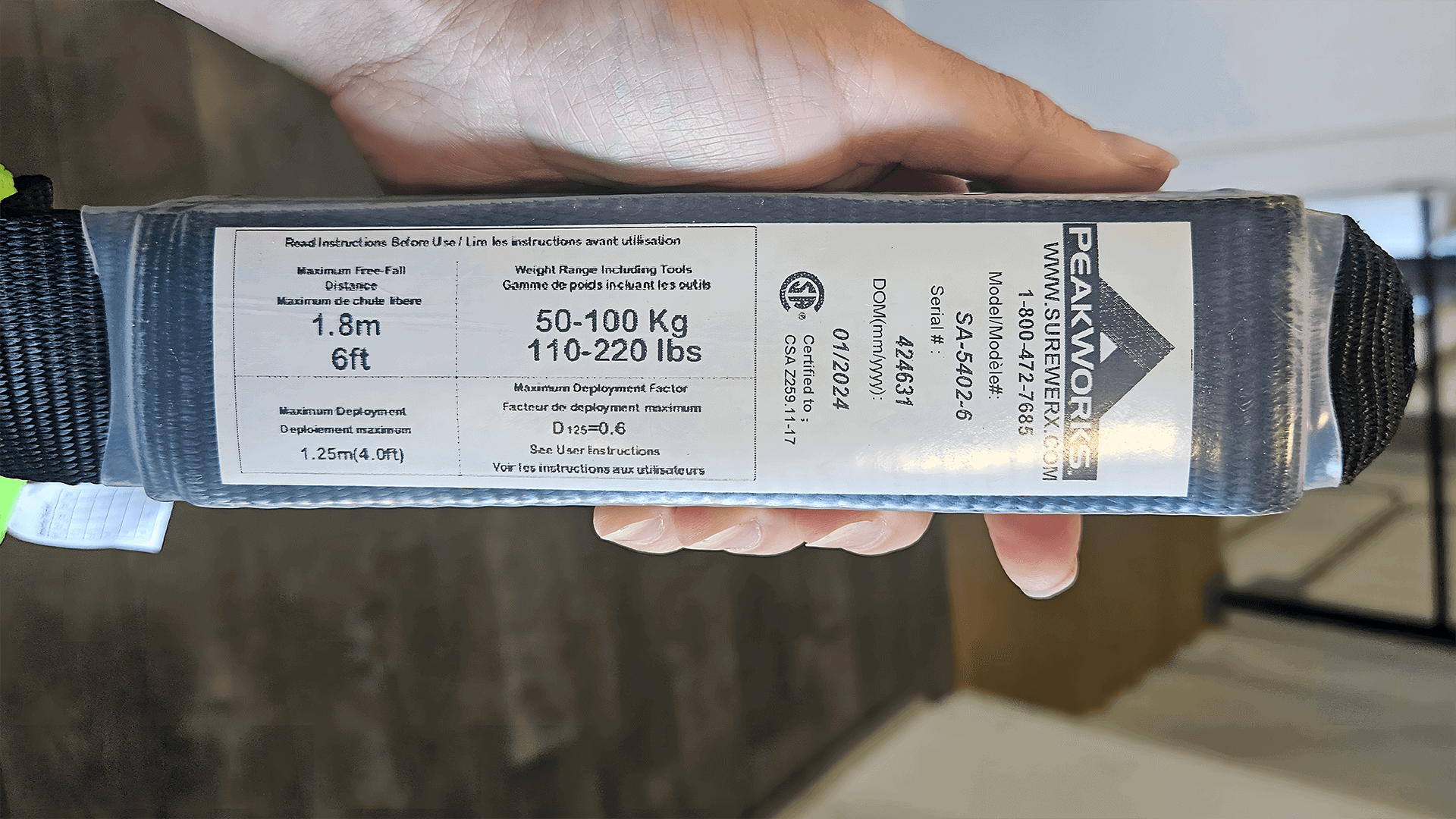 Service inspection harnais | Formation Sc 1